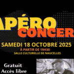 Apéro Concert à Naucelles le 18 octobre 2025