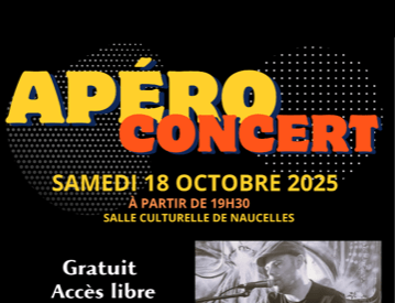 Apéro Concert à Naucelles le 18 octobre 2025