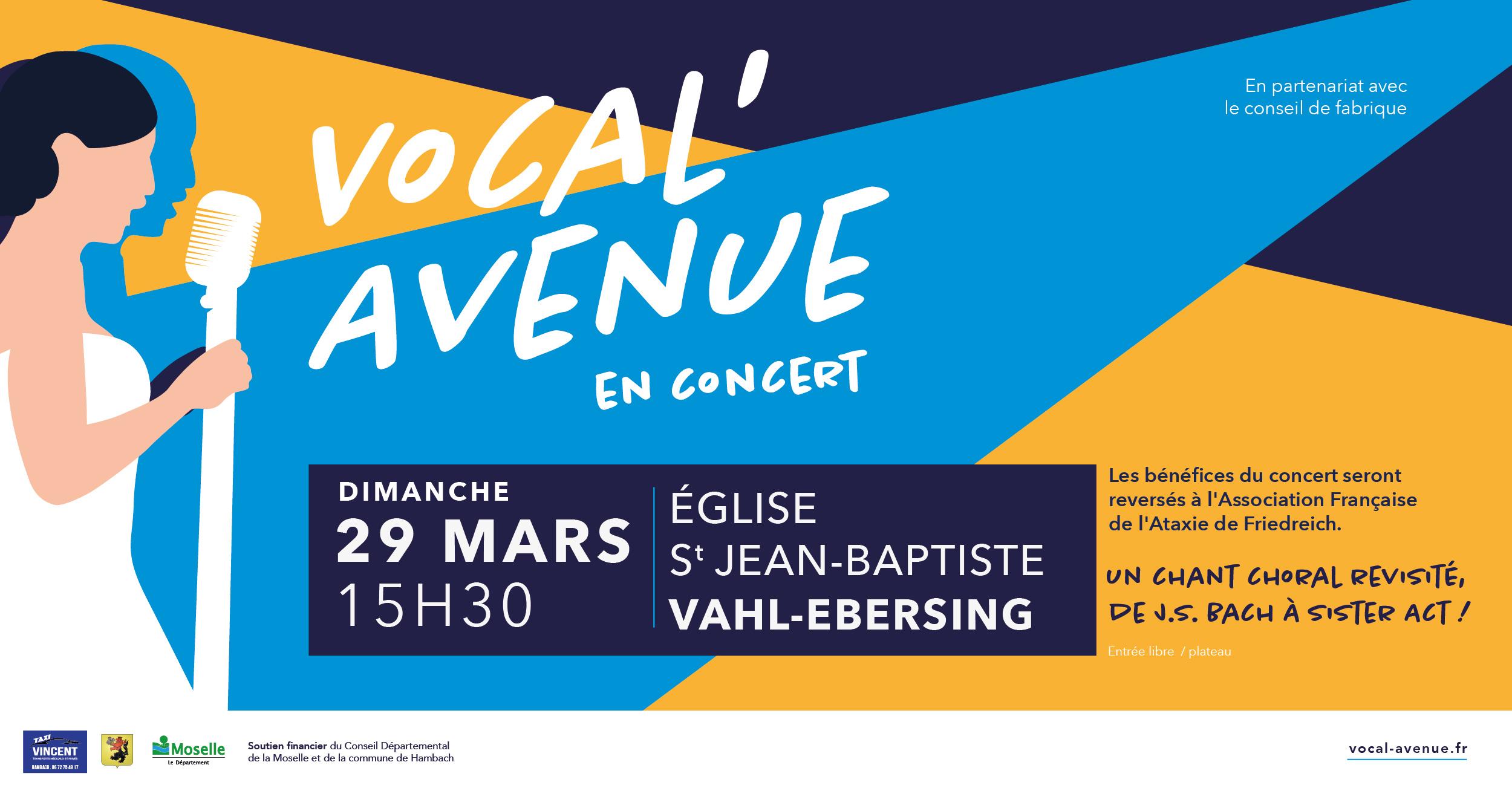 Vocal'Avenue en concert au profit de l'AFAF